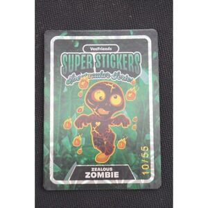 VeeFriends Super Stickers Zealous Zombie Spectacular Series 10/55 Lava Emerald